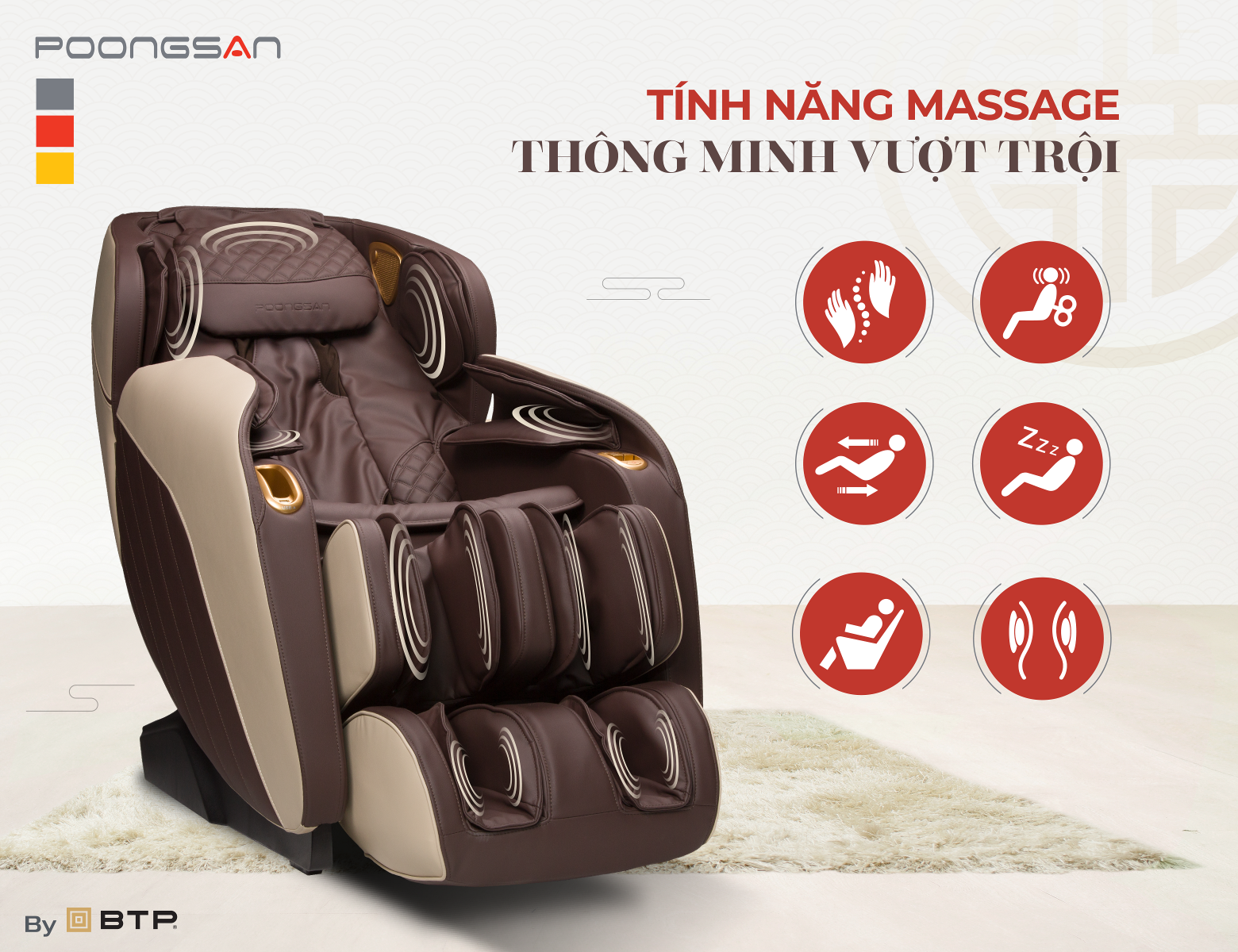 Ghế massage Hàn Quốc có đa dạng các tính năng thông minh vượt trội Ghế massage Hàn Quốc có đa dạng các tính năng thông minh vượt trội